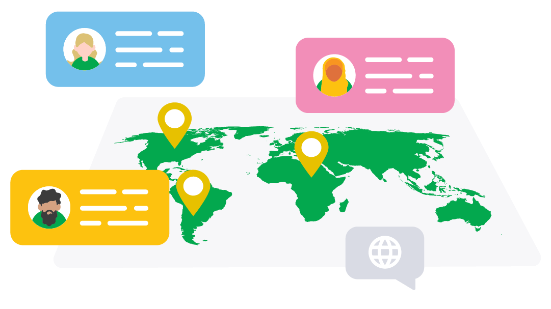 Visitor intelligence dashboard illustration